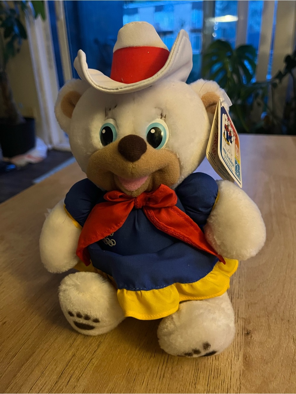 Vintage 1988 Calgary Olympic Mascot 9” Hidy Bear Plush With Tags Hasbro